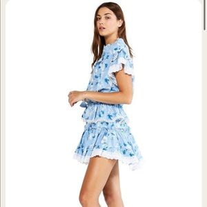 Misa - Lilian Dress in Blue Washed Wildflower